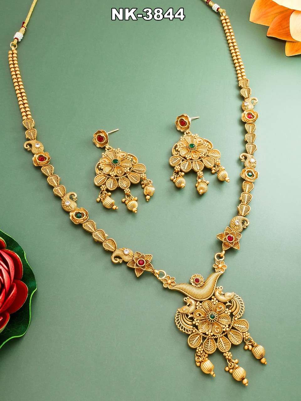NK-3824 SERIES BY FASHID WHOLESALE TRADITIONAL IMITATION JEWELLERY FOR INDIAN ATTIRE AT EXCLUSIVE RANGE.