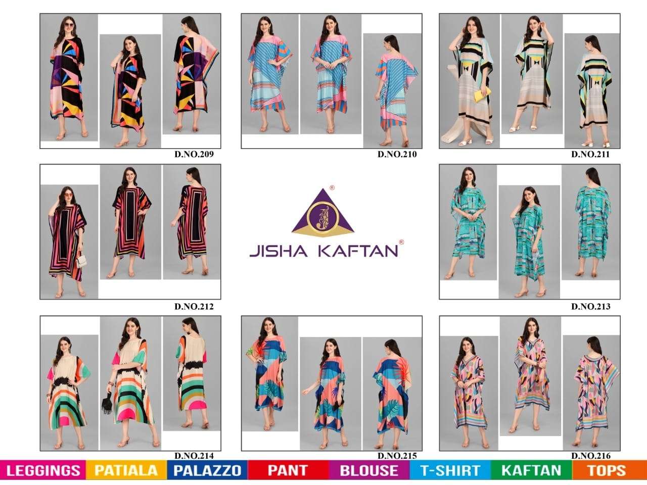 Rayon Kaftan Vol-2 By Jelite 209 To 216 Series Designer Stylish Fancy Colorful Beautiful Party Wear & Ethnic Wear Collection Rayon Kaftan At Wholesale Price