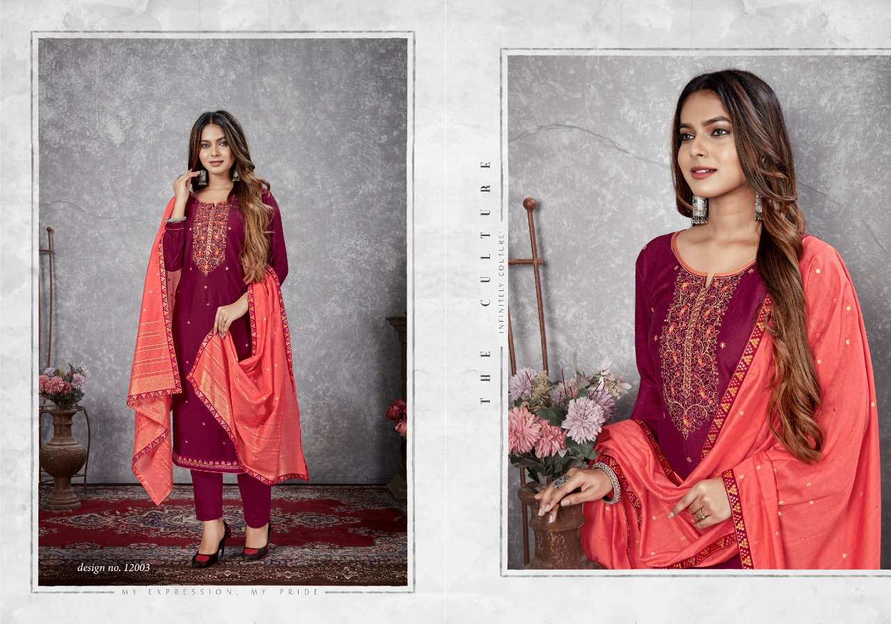 MAYURI VOL-2 BY PANCH RATNA 12001 TO 12005 SERIES BEAUTIFUL SUITS COLORFUL STYLISH FANCY CASUAL WEAR & ETHNIC WEAR HEAVY PARAMPARA DRESSES AT WHOLESALE PRICE