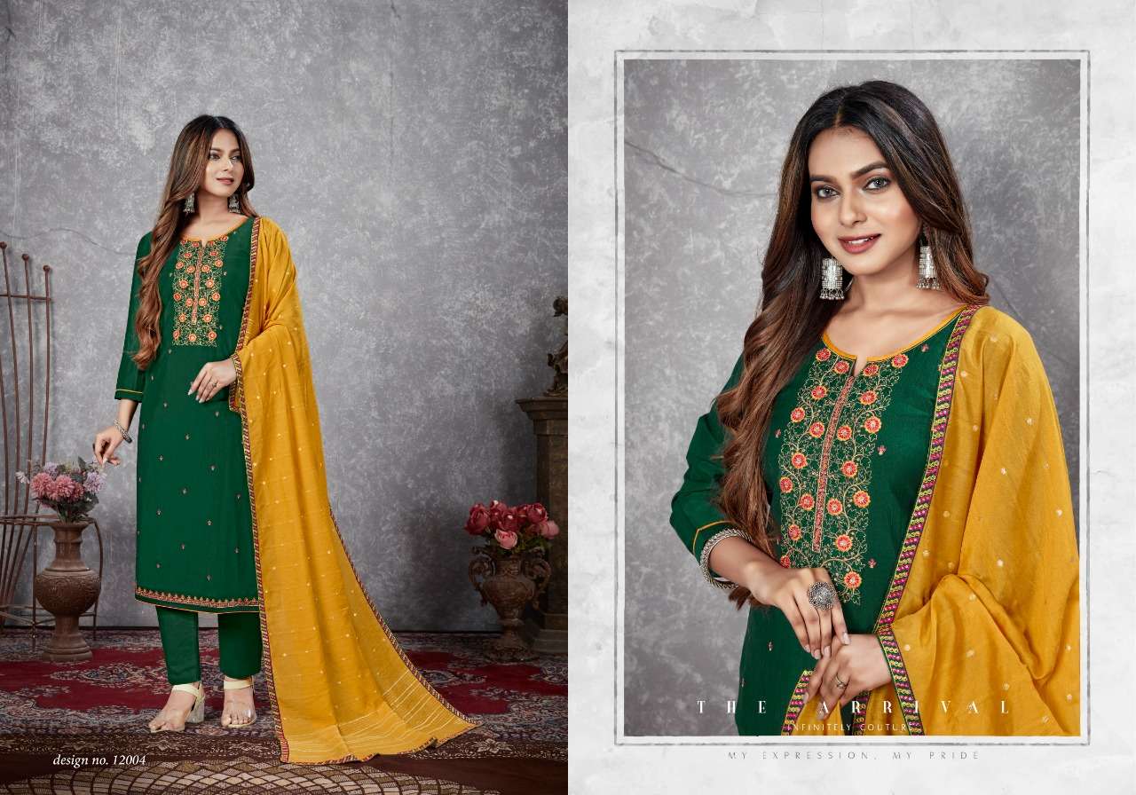 MAYURI VOL-2 BY PANCH RATNA 12001 TO 12005 SERIES BEAUTIFUL SUITS COLORFUL STYLISH FANCY CASUAL WEAR & ETHNIC WEAR HEAVY PARAMPARA DRESSES AT WHOLESALE PRICE