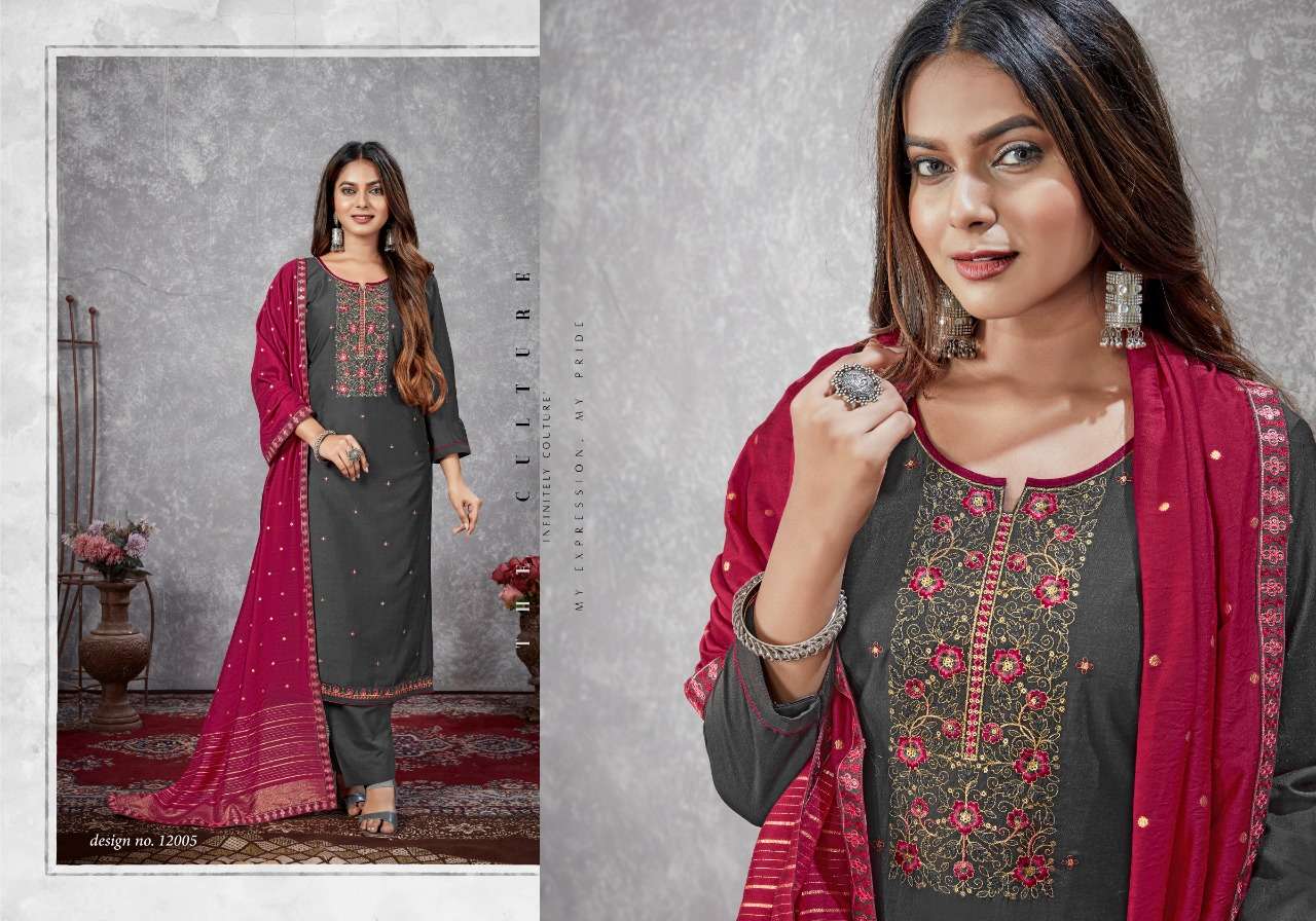 MAYURI VOL-2 BY PANCH RATNA 12001 TO 12005 SERIES BEAUTIFUL SUITS COLORFUL STYLISH FANCY CASUAL WEAR & ETHNIC WEAR HEAVY PARAMPARA DRESSES AT WHOLESALE PRICE