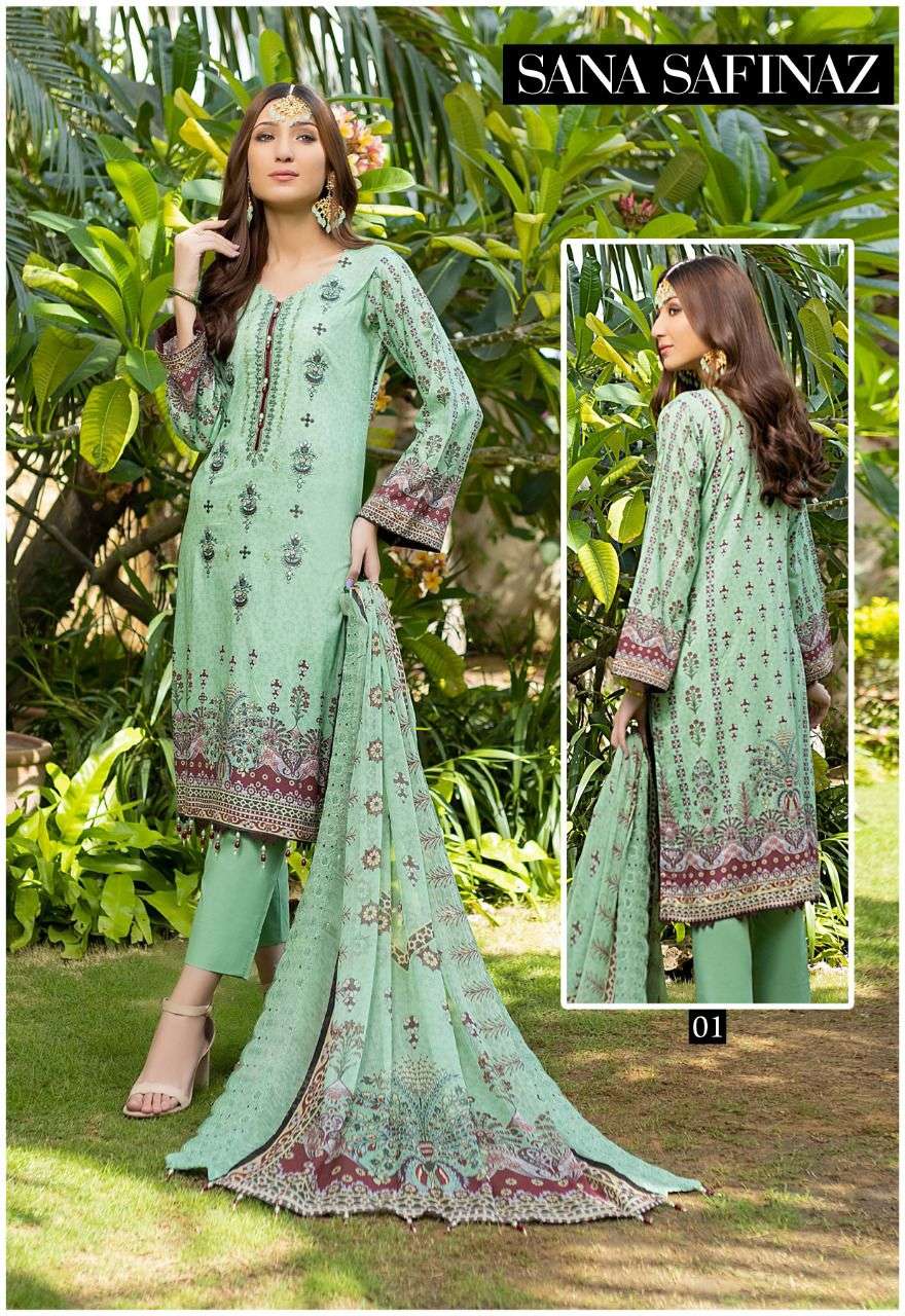 ZARA SHAHJAHAN BY SANA SAFINAZ 01 TO 06 SERIES BEAUTIFUL PAKISTANI SUITS STYLISH COLORFUL FANCY CASUAL WEAR & ETHNIC WEAR PURE LAWN DRESSES AT WHOLESALE PRICE