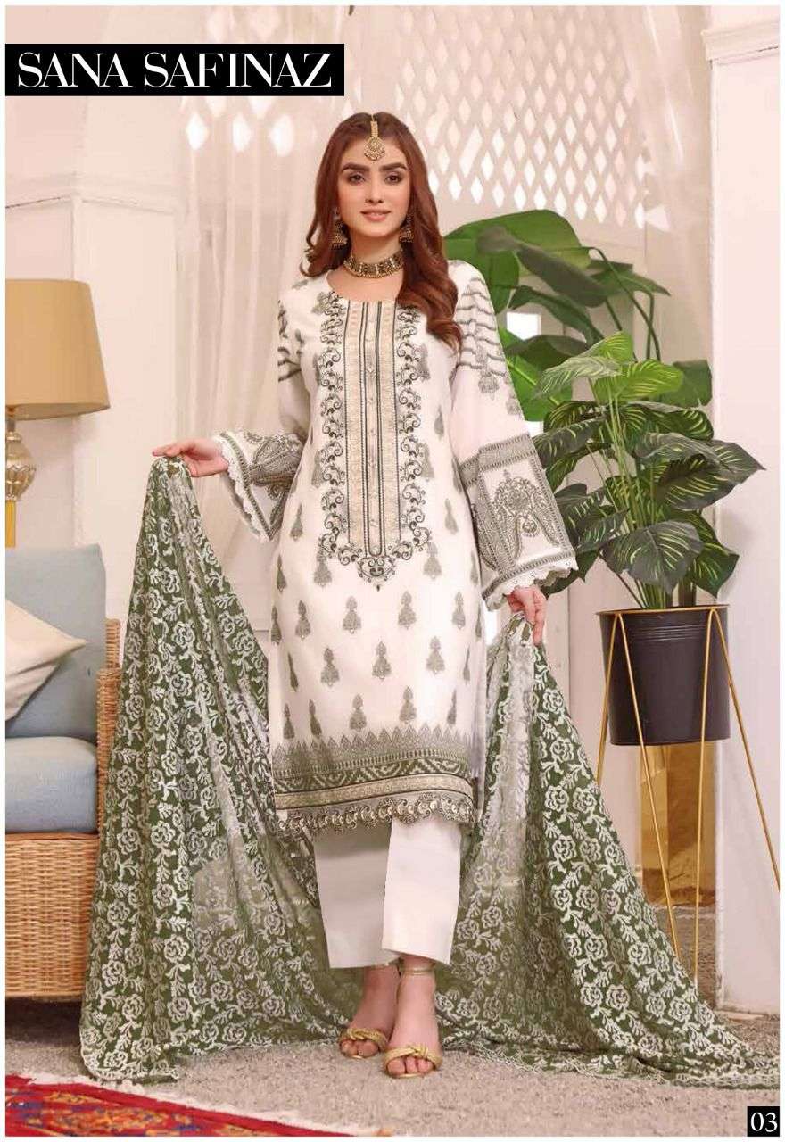 ZARA SHAHJAHAN BY SANA SAFINAZ 01 TO 06 SERIES BEAUTIFUL PAKISTANI SUITS STYLISH COLORFUL FANCY CASUAL WEAR & ETHNIC WEAR PURE LAWN DRESSES AT WHOLESALE PRICE