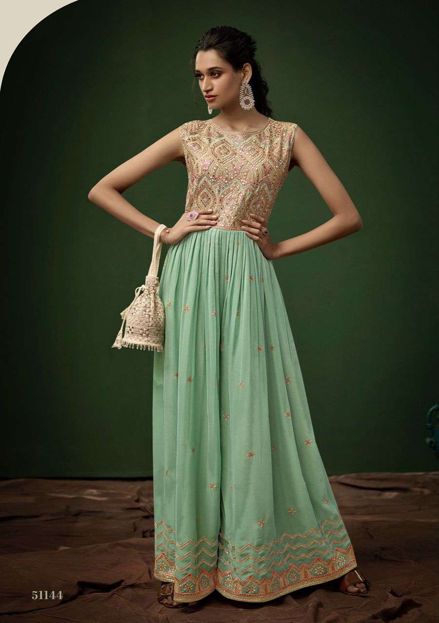 JUMP SUIT BY FIONA 51141 TO 51144 SERIES DESIGNER STYLISH FANCY COLORFUL BEAUTIFUL PARTY WEAR & ETHNIC WEAR COLLECTION GEORGETTE JUMPSUIT AT WHOLESALE PRICE