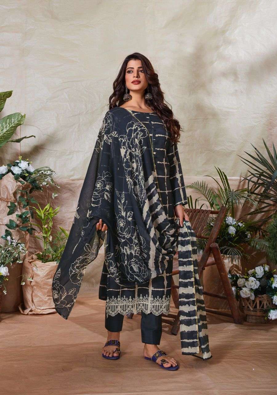 ISHANI BY SHUROOQ 01 TO 04 SERIES BEAUTIFUL SUITS COLORFUL STYLISH FANCY CASUAL WEAR & ETHNIC WEAR MUSLIN SILK PRINT DRESSES AT WHOLESALE PRICE