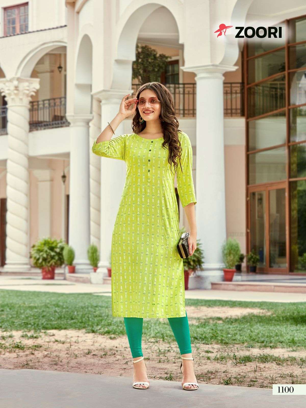 AKSHARA VOL-17 BY ZOORI 1099 TO 1104 SERIES DESIGNER STYLISH FANCY COLORFUL BEAUTIFUL PARTY WEAR & ETHNIC WEAR COLLECTION RAYON PRINT KURTIS AT WHOLESALE PRICE