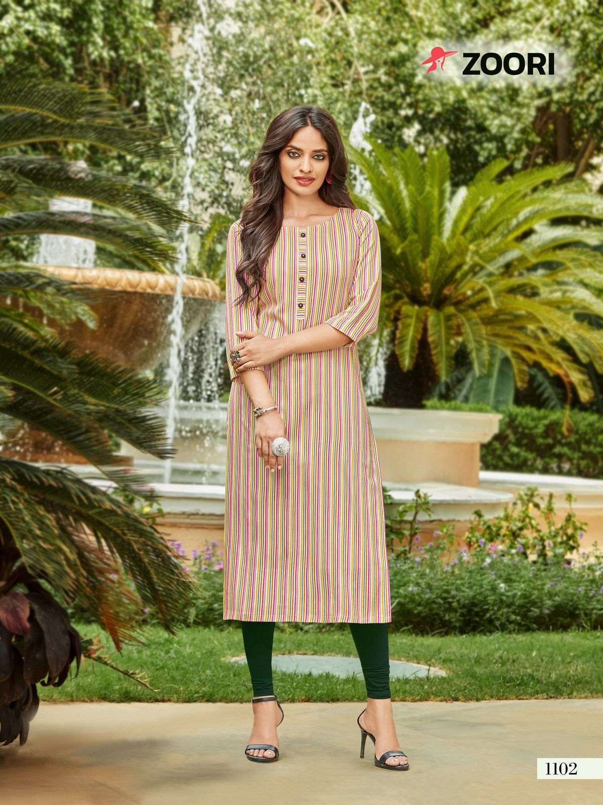 AKSHARA VOL-17 BY ZOORI 1099 TO 1104 SERIES DESIGNER STYLISH FANCY COLORFUL BEAUTIFUL PARTY WEAR & ETHNIC WEAR COLLECTION RAYON PRINT KURTIS AT WHOLESALE PRICE