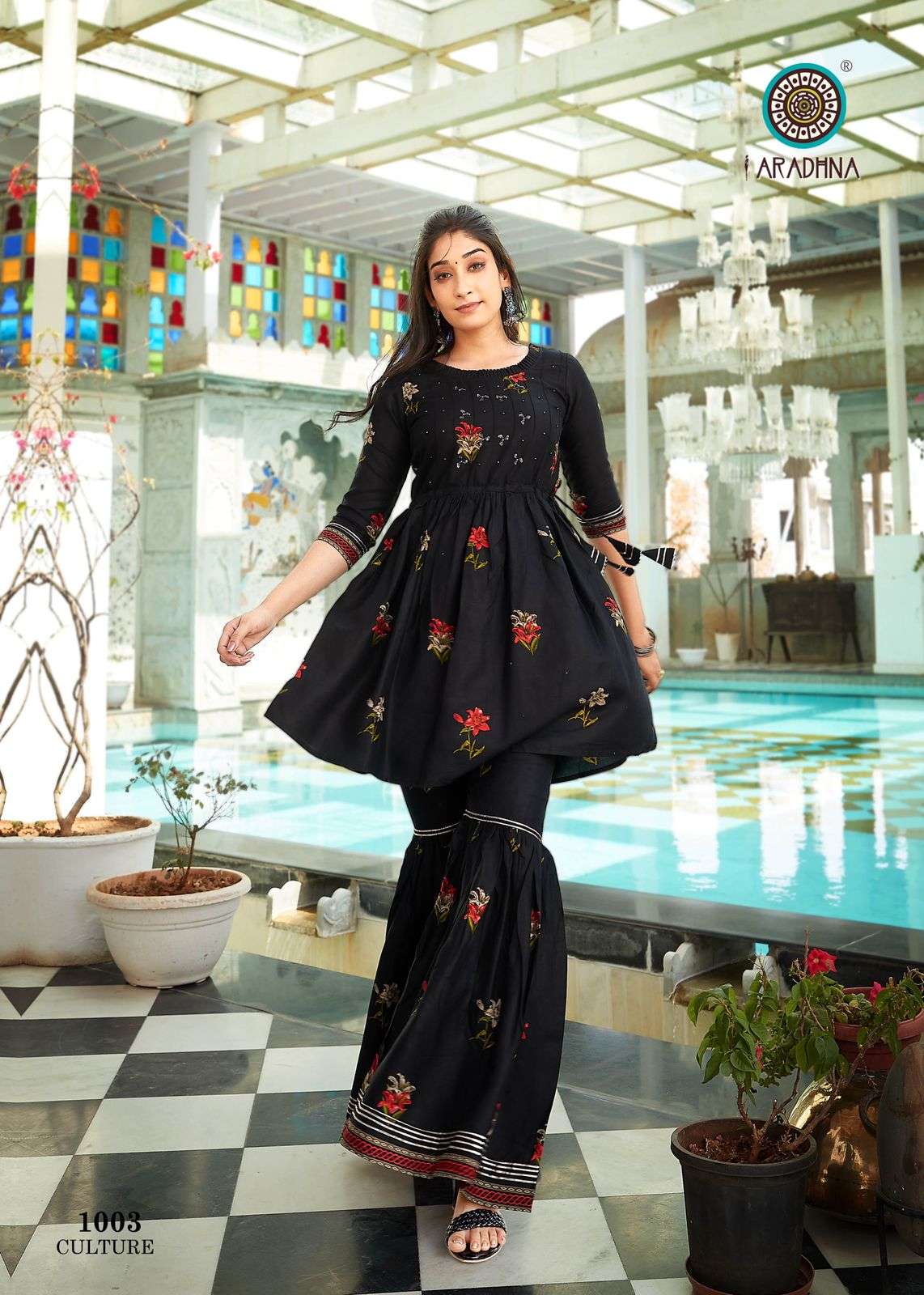 FASHION CULTURE BY ARADHNA FASHION 1001 TO 1008 SERIES DESIGNER STYLISH FANCY COLORFUL BEAUTIFUL PARTY WEAR & ETHNIC WEAR COLLECTION RAYON PRINT KURTIS WITH BOTTOM AT WHOLESALE PRICE