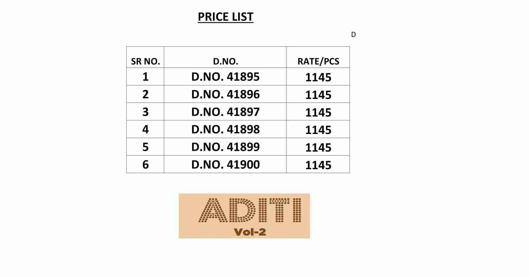 ADITI VOL-2 BY VISHAL PRINTS 41895 TO 41900 SERIES INDIAN TRADITIONAL WEAR COLLECTION BEAUTIFUL STYLISH FANCY COLORFUL PARTY WEAR & OCCASIONAL WEAR FANCY SAREES AT WHOLESALE PRICE