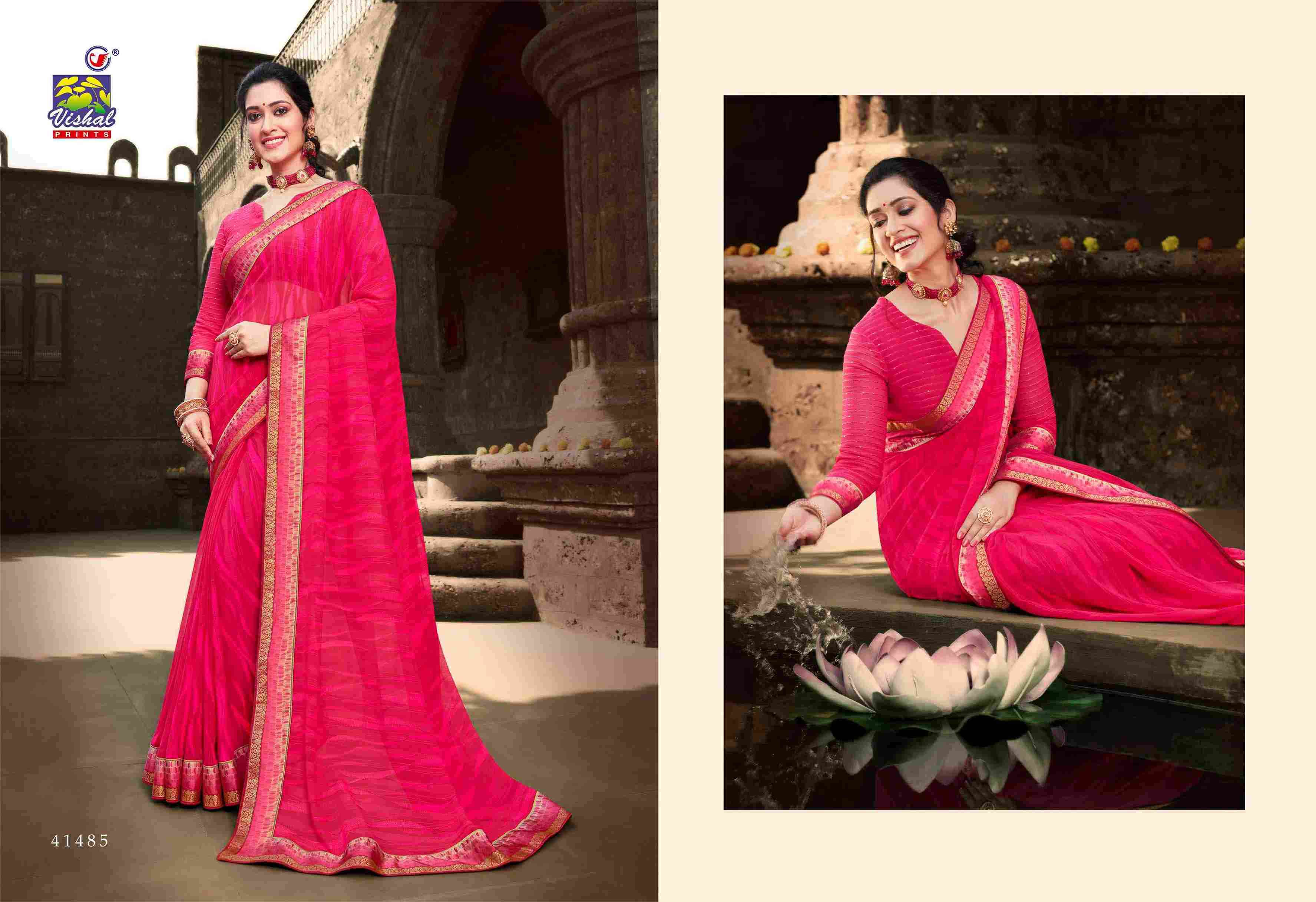 ASPIRE VOL-6 BY VISHAL PRINTS 41481 TO 41492 SERIES INDIAN TRADITIONAL WEAR COLLECTION BEAUTIFUL STYLISH FANCY COLORFUL PARTY WEAR & OCCASIONAL WEAR FANCY SAREES AT WHOLESALE PRICE