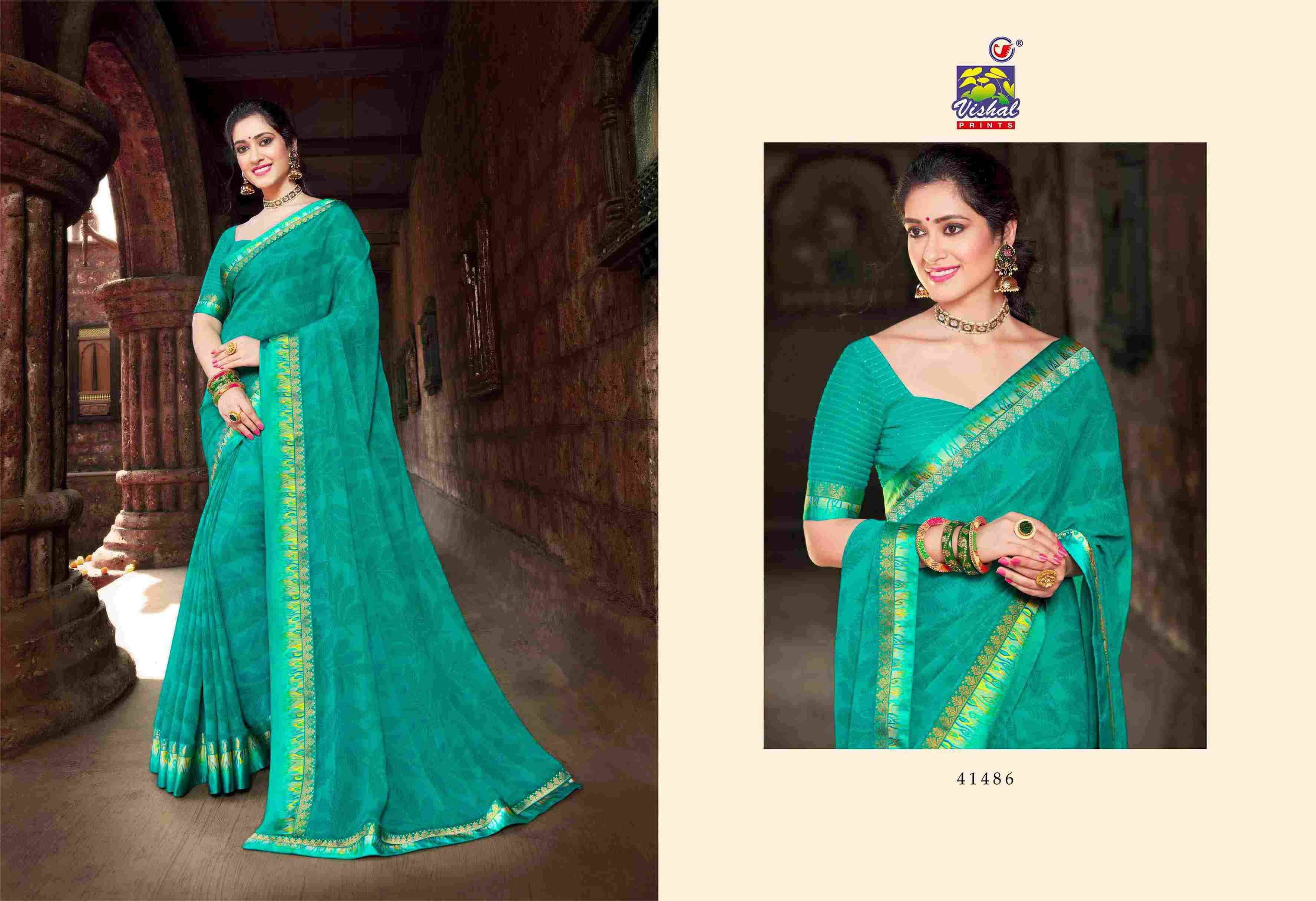 ASPIRE VOL-6 BY VISHAL PRINTS 41481 TO 41492 SERIES INDIAN TRADITIONAL WEAR COLLECTION BEAUTIFUL STYLISH FANCY COLORFUL PARTY WEAR & OCCASIONAL WEAR FANCY SAREES AT WHOLESALE PRICE