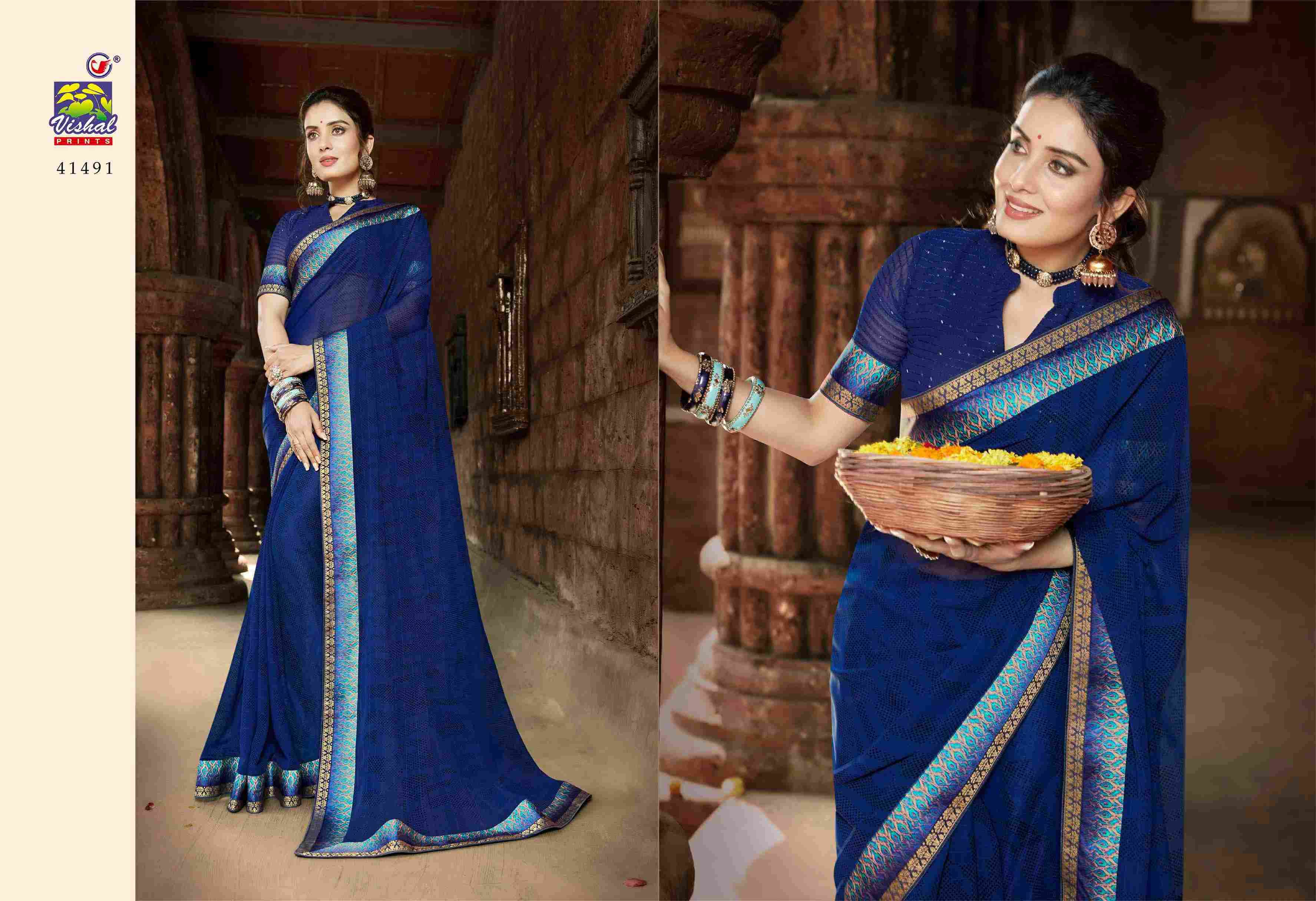 ASPIRE VOL-6 BY VISHAL PRINTS 41481 TO 41492 SERIES INDIAN TRADITIONAL WEAR COLLECTION BEAUTIFUL STYLISH FANCY COLORFUL PARTY WEAR & OCCASIONAL WEAR FANCY SAREES AT WHOLESALE PRICE