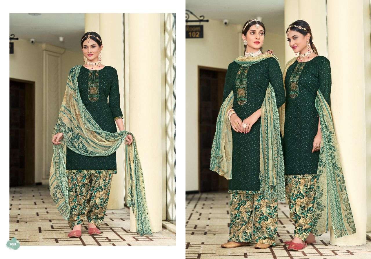 NOOR E PATIYALA BY KAY VEE 1001 TO 1008 SERIES BEAUTIFUL SUITS COLORFUL STYLISH FANCY CASUAL WEAR & ETHNIC WEAR PURE COTTON DRESSES AT WHOLESALE PRICE