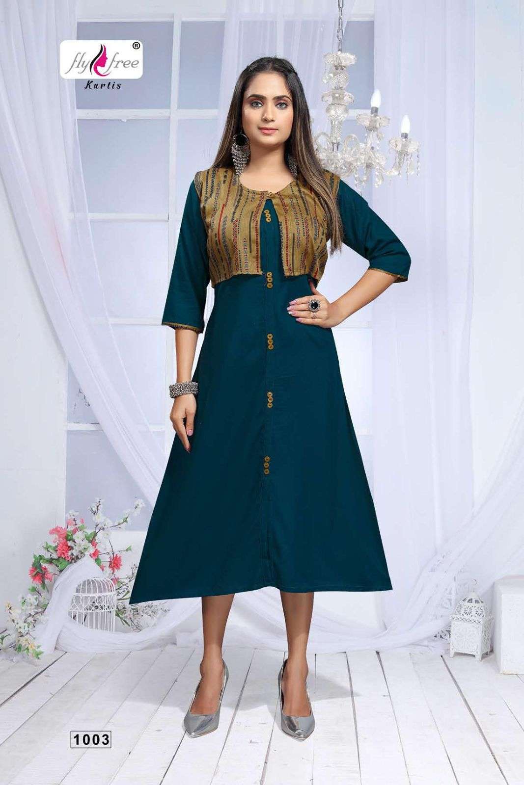 KITTY PARTY VOL-2 BY FLY FREE 1001 TO 1008 SERIES DESIGNER STYLISH FANCY COLORFUL BEAUTIFUL PARTY WEAR & ETHNIC WEAR COLLECTION HEAVY RAYON KURTIS AT WHOLESALE PRICE