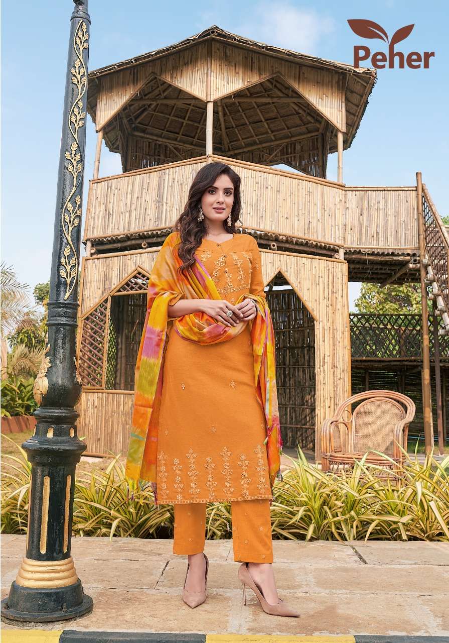 COTTON CANDY BY PEHER 1001 TO 1006 SERIES BEAUTIFUL SUITS COLORFUL STYLISH FANCY CASUAL WEAR & ETHNIC WEAR PURE COTTON DRESSES AT WHOLESALE PRICE