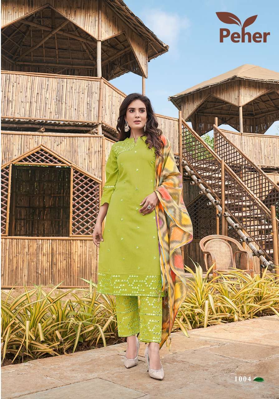 COTTON CANDY BY PEHER 1001 TO 1006 SERIES BEAUTIFUL SUITS COLORFUL STYLISH FANCY CASUAL WEAR & ETHNIC WEAR PURE COTTON DRESSES AT WHOLESALE PRICE