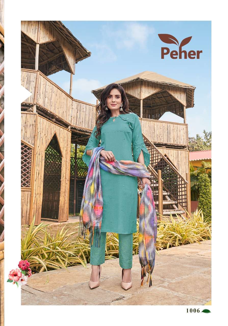 COTTON CANDY BY PEHER 1001 TO 1006 SERIES BEAUTIFUL SUITS COLORFUL STYLISH FANCY CASUAL WEAR & ETHNIC WEAR PURE COTTON DRESSES AT WHOLESALE PRICE