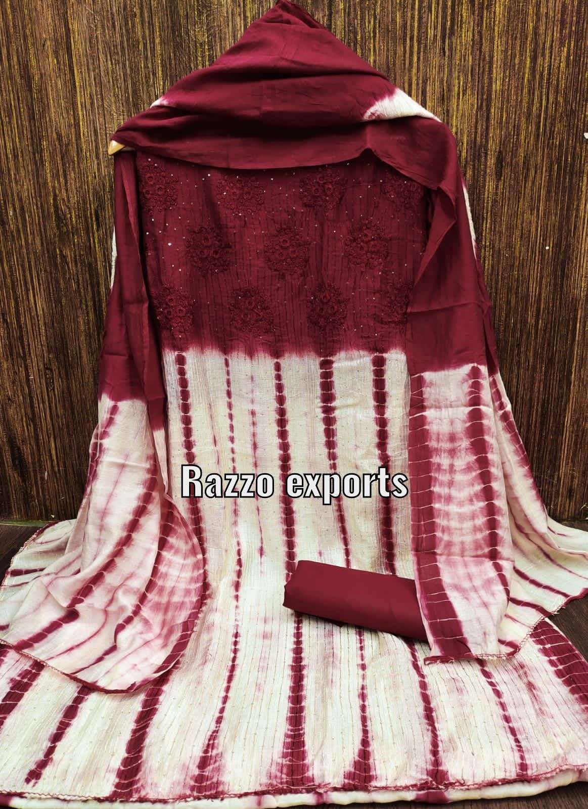 STAR BY RAZZO EXPORTS 01 TO 06 SERIES BEAUTIFUL SUITS COLORFUL STYLISH FANCY CASUAL WEAR & ETHNIC WEAR MODAL CHANDERI DRESSES AT WHOLESALE PRICE