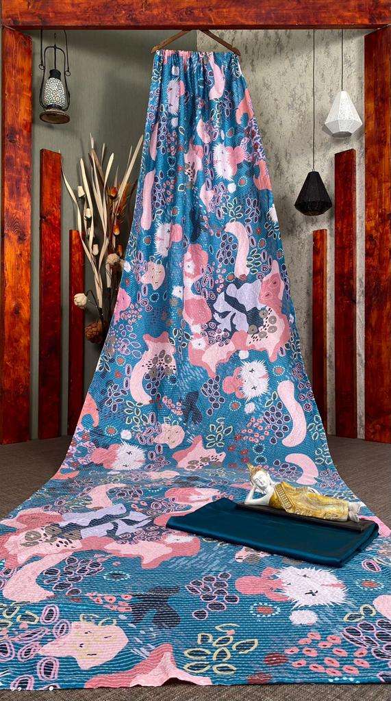 LG-1519 BY FASHID WHOLESALE INDIAN TRADITIONAL WEAR COLLECTION BEAUTIFUL STYLISH FANCY COLORFUL PARTY WEAR & OCCASIONAL WEAR VICHITRA PRINT SAREES AT WHOLESALE PRICE