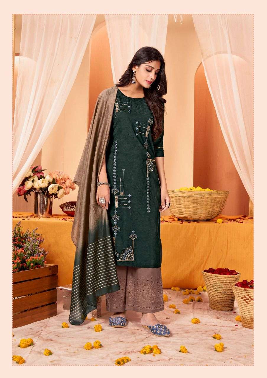 RUHAANI BY ANIEYA 1001 TO 1005 SERIES BEAUTIFUL SUITS COLORFUL STYLISH FANCY CASUAL WEAR & ETHNIC WEAR SILK EMBROIDERED DRESSES AT WHOLESALE PRICE