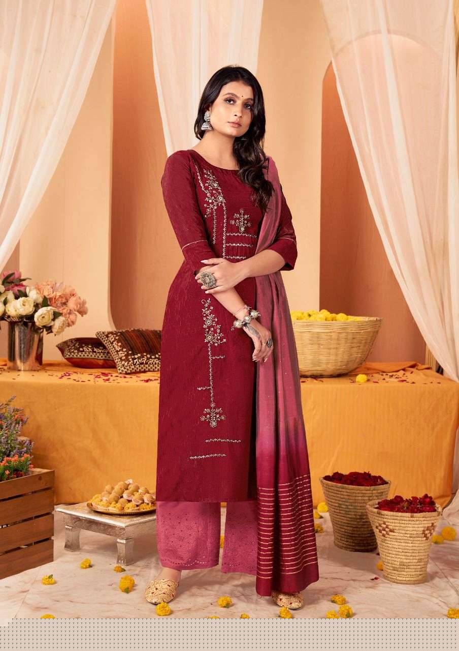 RUHAANI BY ANIEYA 1001 TO 1005 SERIES BEAUTIFUL SUITS COLORFUL STYLISH FANCY CASUAL WEAR & ETHNIC WEAR SILK EMBROIDERED DRESSES AT WHOLESALE PRICE