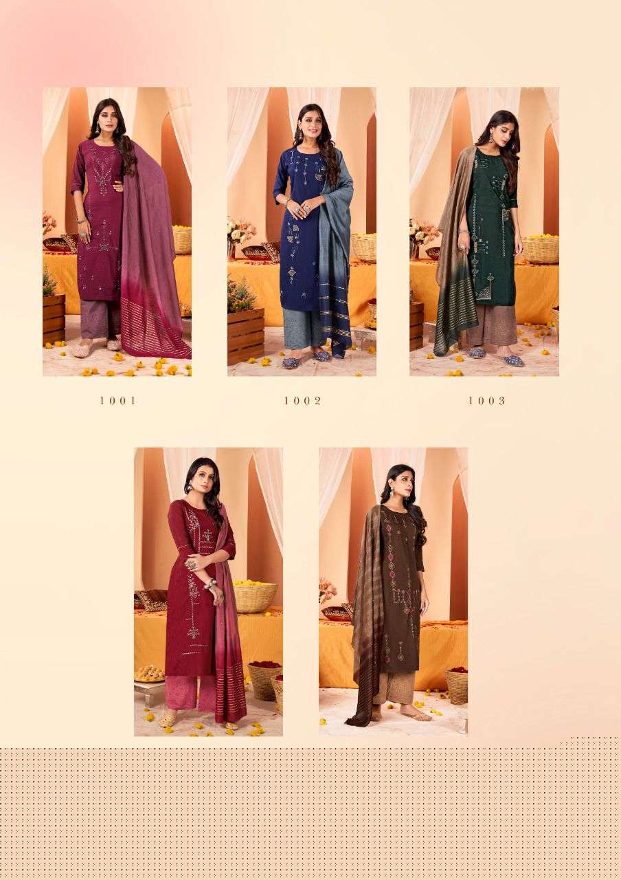 RUHAANI BY ANIEYA 1001 TO 1005 SERIES BEAUTIFUL SUITS COLORFUL STYLISH FANCY CASUAL WEAR & ETHNIC WEAR SILK EMBROIDERED DRESSES AT WHOLESALE PRICE