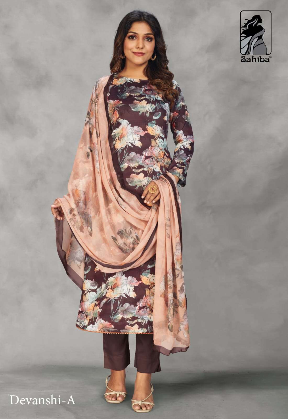 DEVANSHI BY SAHIBA FABRICS A TO C SERIES BEAUTIFUL SUITS COLORFUL STYLISH FANCY CASUAL WEAR & ETHNIC WEAR COTTON SATIN PRINT DRESSES AT WHOLESALE PRICE