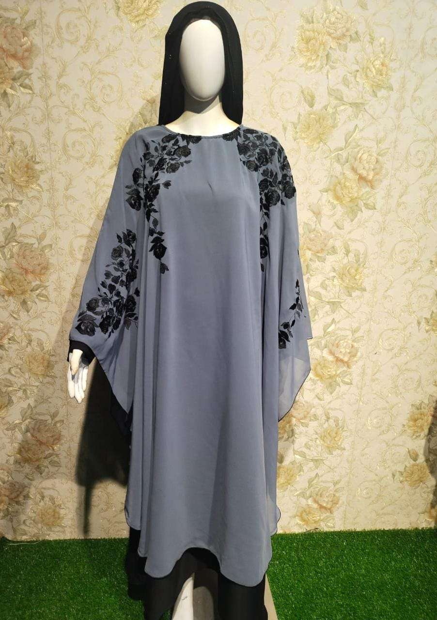 FARASHA BY FASHID WHOLESALE BEAUTIFUL STYLISH FANCY COLORFUL CASUAL WEAR & ETHNIC WEAR CHIFFON BURQA AT WHOLESALE PRICE