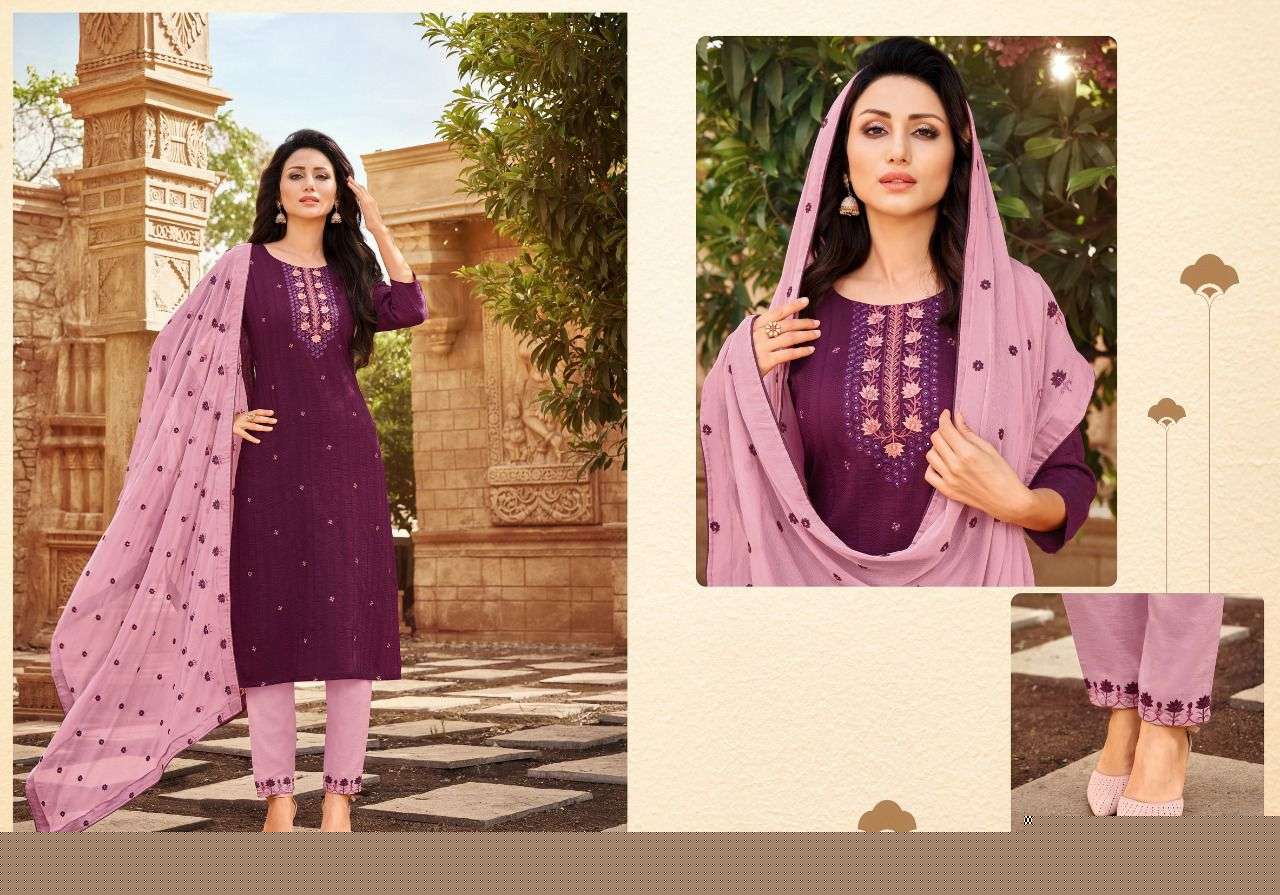 SRIVALLI VOL-2 BY HARIYAALI 2304 TO 2312 SERIES BEAUTIFUL SUITS COLORFUL STYLISH FANCY CASUAL WEAR & ETHNIC WEAR VISCOSE EMBROIDERED DRESSES AT WHOLESALE PRICE