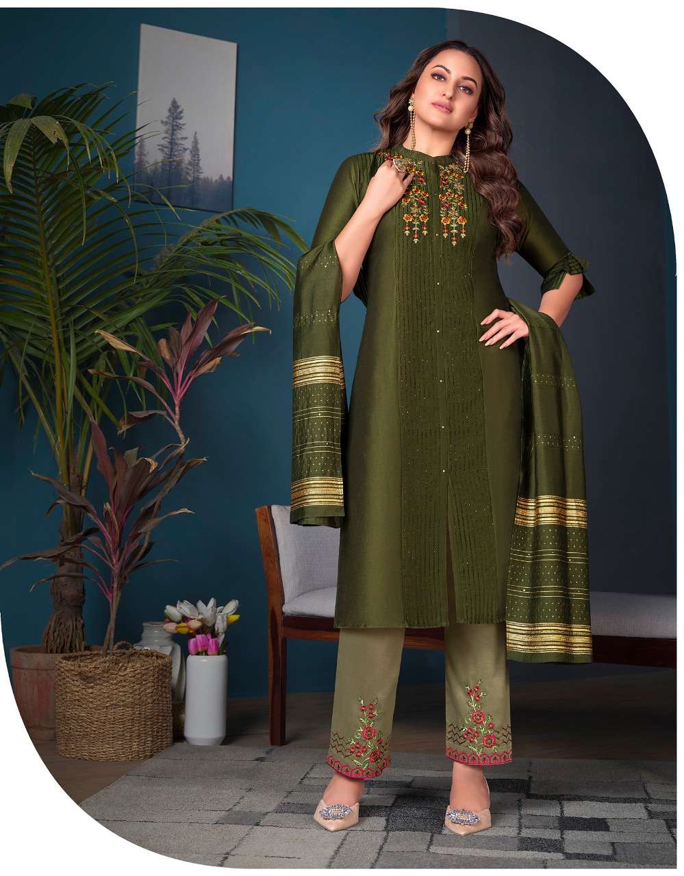 FAIRY-TALE BY LILY AND LALI 10041 TO 10048 SERIES BEAUTIFUL SUITS COLORFUL STYLISH FANCY CASUAL WEAR & ETHNIC WEAR BEMBERG SILK DRESSES AT WHOLESALE PRICE
