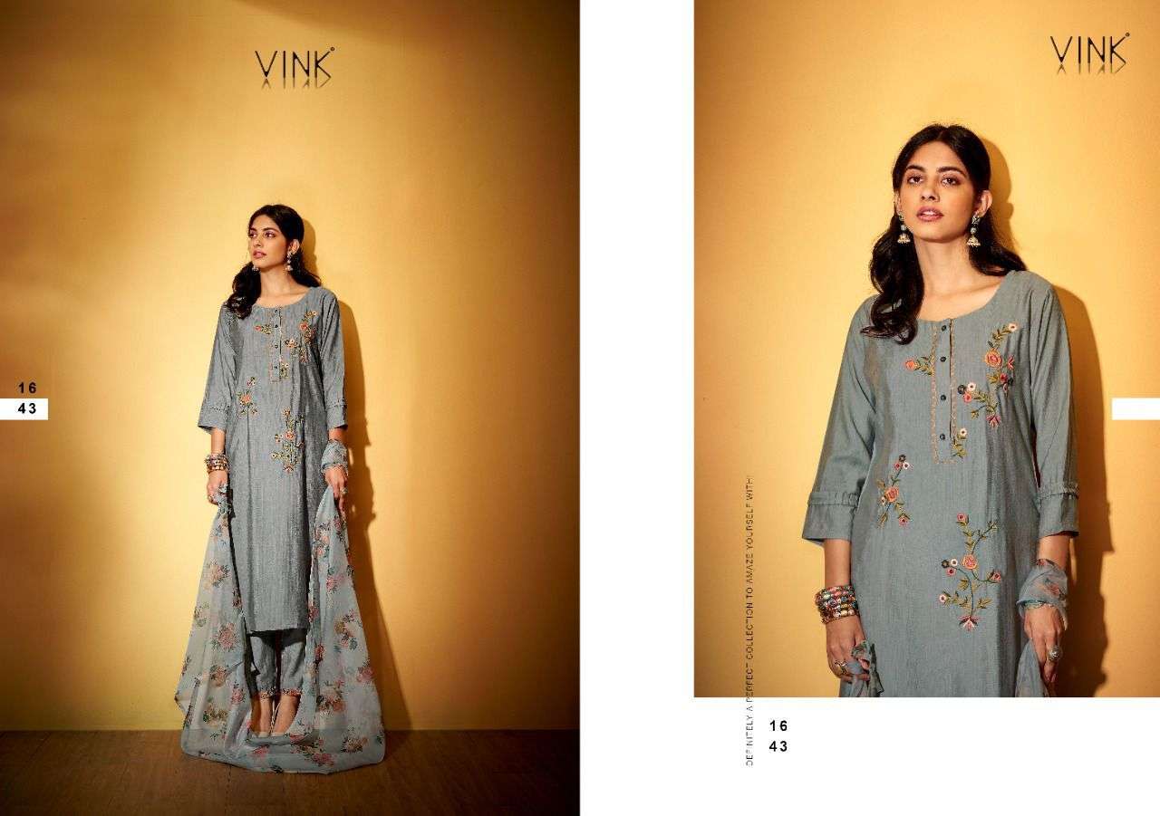 OCCASSIONS VOL-4 BY VINK 1641 TO 1646 SERIES BEAUTIFUL SUITS COLORFUL STYLISH FANCY CASUAL WEAR & ETHNIC WEAR PURE VISCOSE DRESSES AT WHOLESALE PRICE