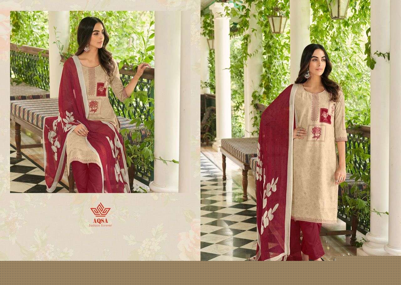 KAYNAAT BY AQSA 9001 TO 9006 SERIES BEAUTIFUL SUITS COLORFUL STYLISH FANCY CASUAL WEAR & ETHNIC WEAR PURE COTTON PRINT DRESSES AT WHOLESALE PRICE