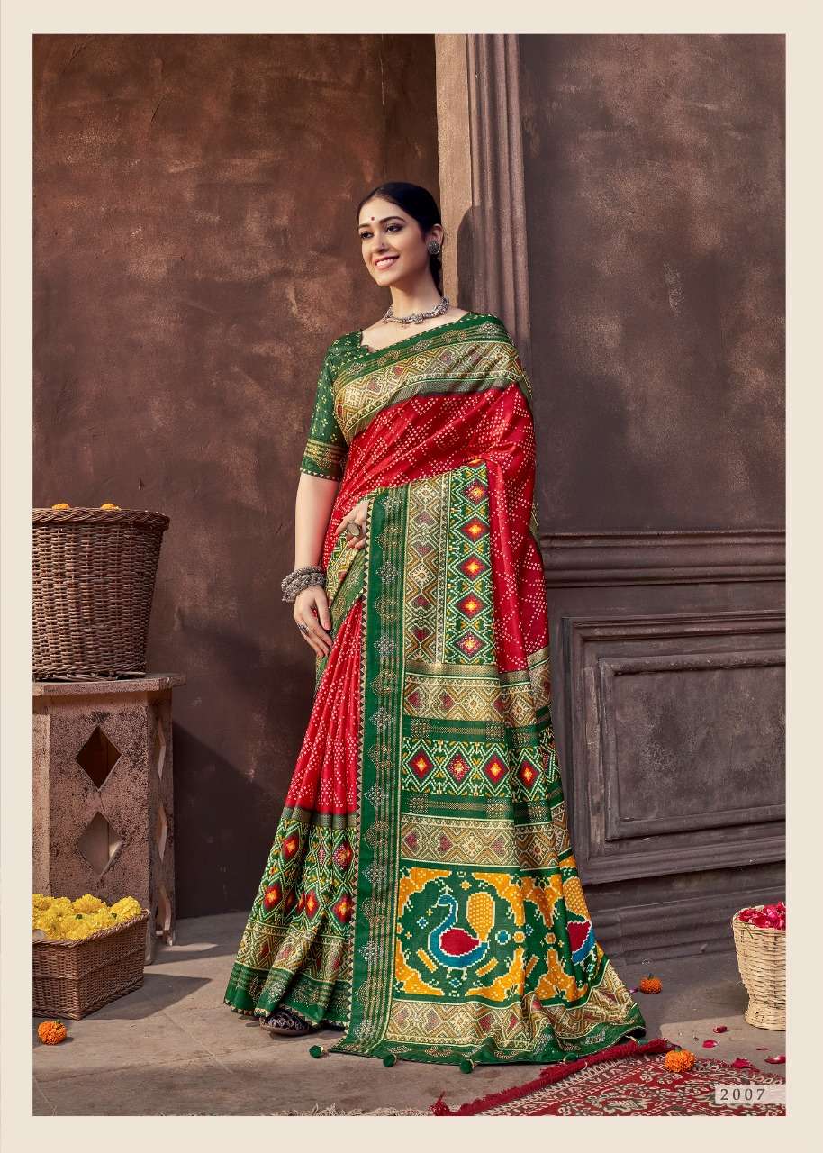 KESARIYA VOL-2 BY SHUBH SHREE 2001 TO 2015 SERIES INDIAN TRADITIONAL WEAR COLLECTION BEAUTIFUL STYLISH FANCY COLORFUL PARTY WEAR & OCCASIONAL WEAR TUSSAR SILK SAREES AT WHOLESALE PRICE