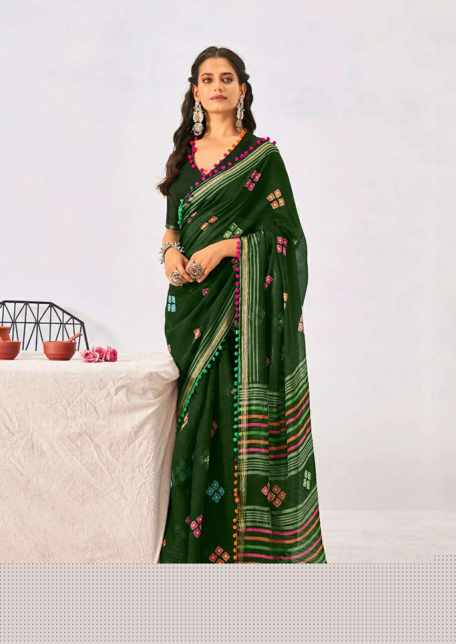 PUMPUM BY SR A TO J SERIES INDIAN TRADITIONAL WEAR COLLECTION BEAUTIFUL STYLISH FANCY COLORFUL PARTY WEAR & OCCASIONAL WEAR SOFT COTTON SAREES AT WHOLESALE PRICE