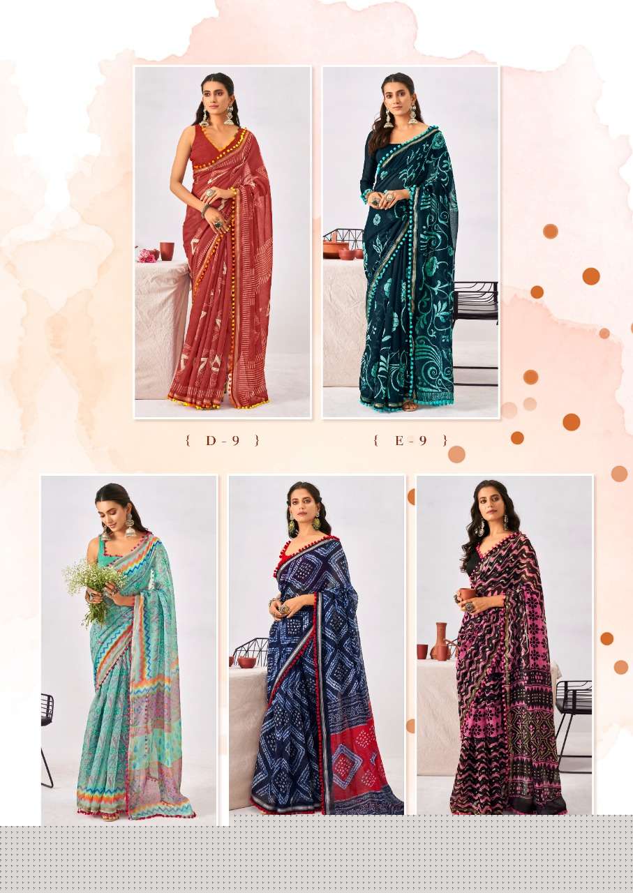 PUMPUM BY SR A TO J SERIES INDIAN TRADITIONAL WEAR COLLECTION BEAUTIFUL STYLISH FANCY COLORFUL PARTY WEAR & OCCASIONAL WEAR SOFT COTTON SAREES AT WHOLESALE PRICE
