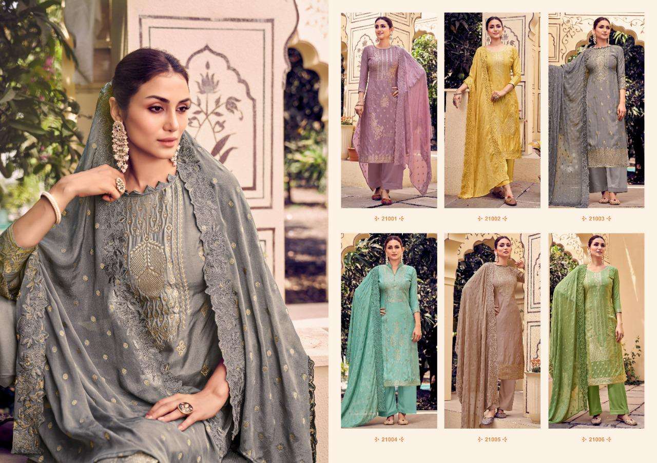 NOURA BY NISHANT FASHION 21001 TO 21006 SERIES BEAUTIFUL SUITS COLORFUL STYLISH FANCY CASUAL WEAR & ETHNIC WEAR MUSLIN SILK DRESSES AT WHOLESALE PRICE