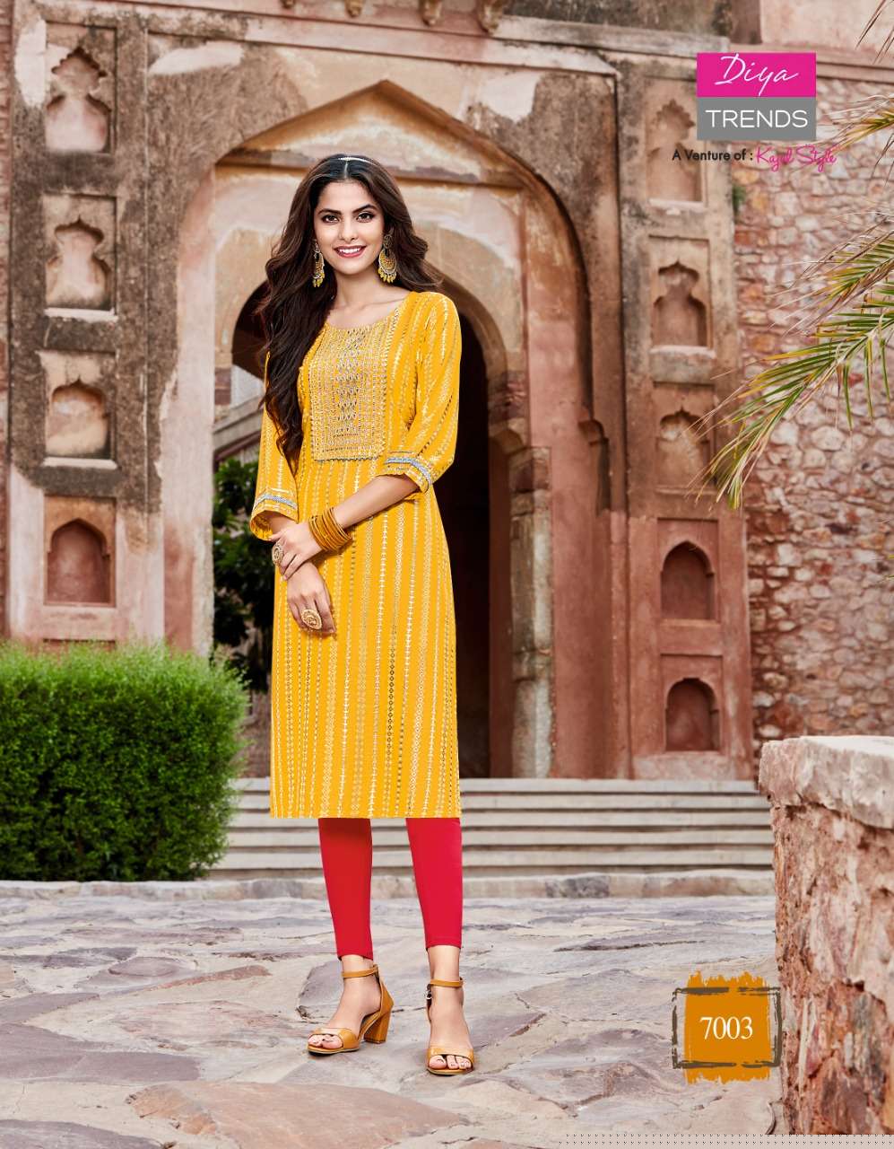 Victoria Vol-7 By Diya Trends 7001 To 7014 Series Designer Stylish Fancy Colorful Beautiful Party Wear & Ethnic Wear Collection Rayon Print With Embroidered Kurtis At Wholesale Price