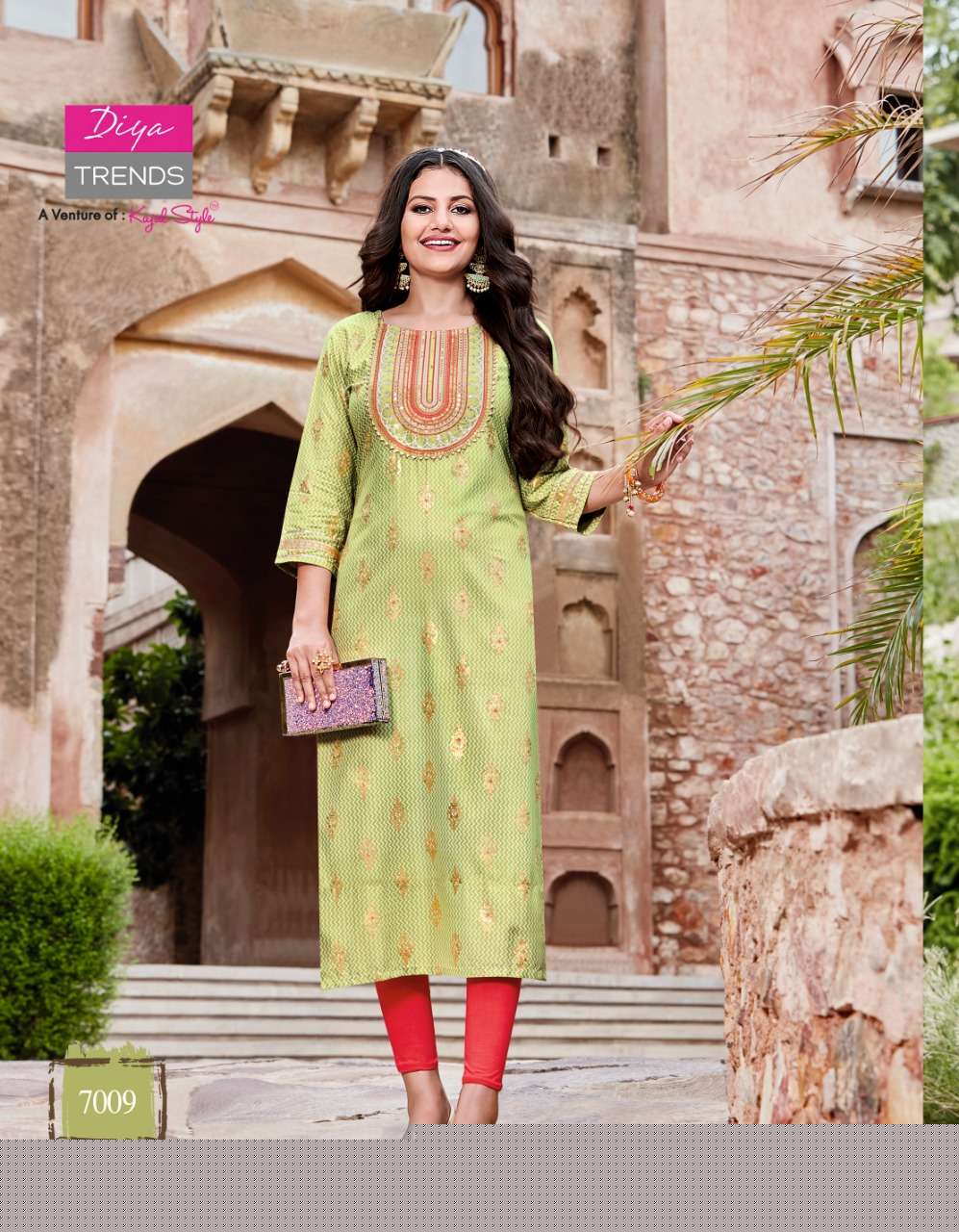 Victoria Vol-7 By Diya Trends 7001 To 7014 Series Designer Stylish Fancy Colorful Beautiful Party Wear & Ethnic Wear Collection Rayon Print With Embroidered Kurtis At Wholesale Price