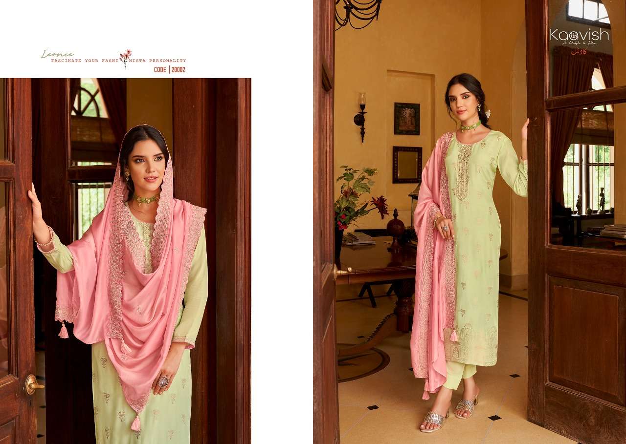 RANGOON BY KAAVISH 20001 TO 20004 SERIES BEAUTIFUL SUITS COLORFUL STYLISH FANCY CASUAL WEAR & ETHNIC WEAR MUSLIN SILK DRESSES AT WHOLESALE PRICE