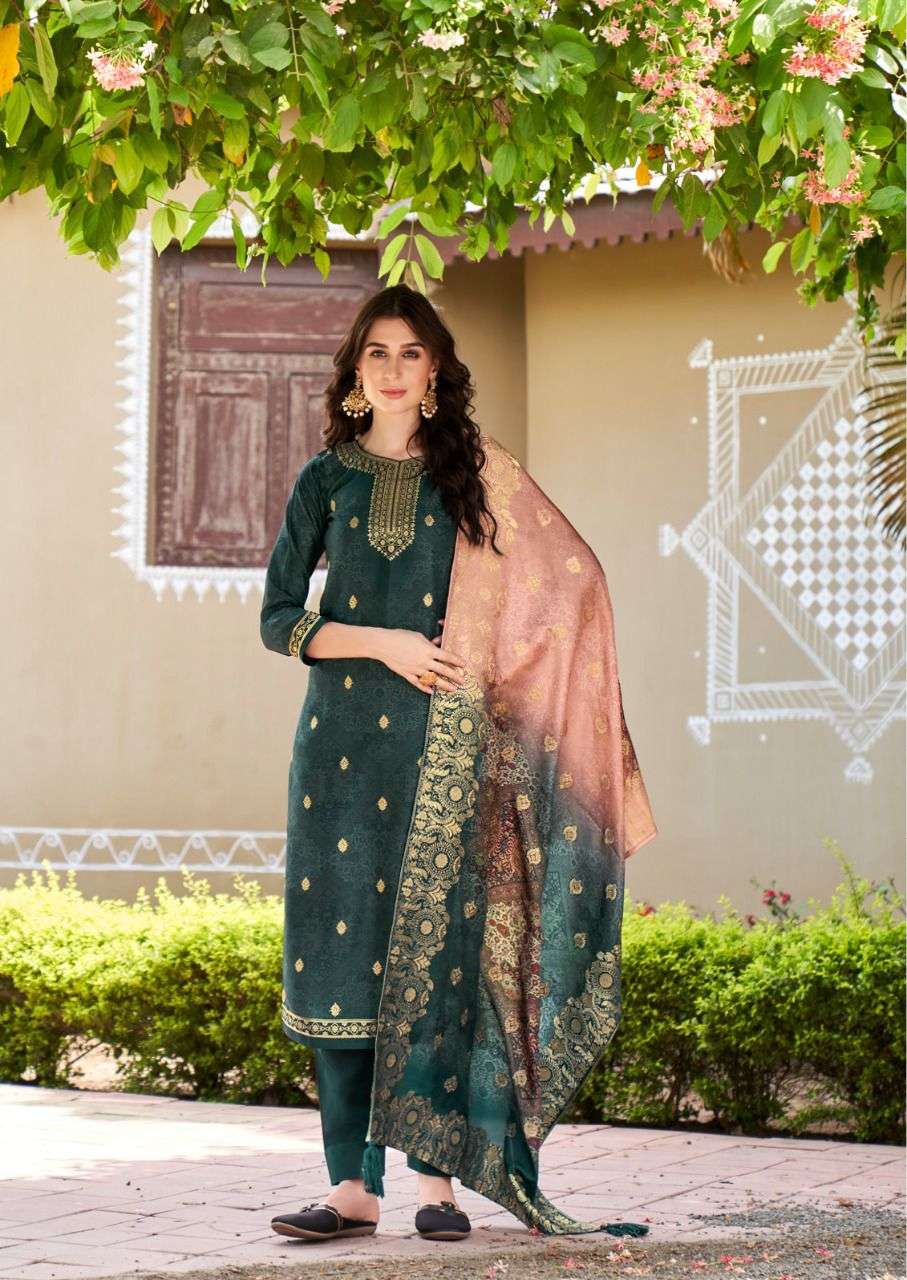 ZEENATH BY SHUROOQ 10069 TO 10072 SERIES BEAUTIFUL SUITS COLORFUL STYLISH FANCY CASUAL WEAR & ETHNIC WEAR SILK JACQUARD DRESSES AT WHOLESALE PRICE