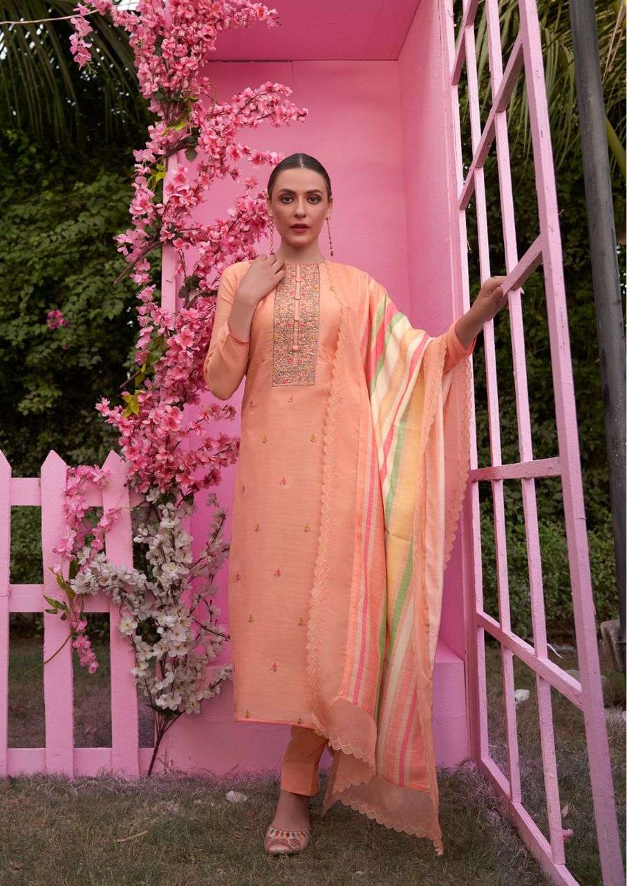 GLORENA BY SHUROOQ 10077 TO 10080 SERIES BEAUTIFUL SUITS COLORFUL STYLISH FANCY CASUAL WEAR & ETHNIC WEAR PURE MUSLIN DRESSES AT WHOLESALE PRICE