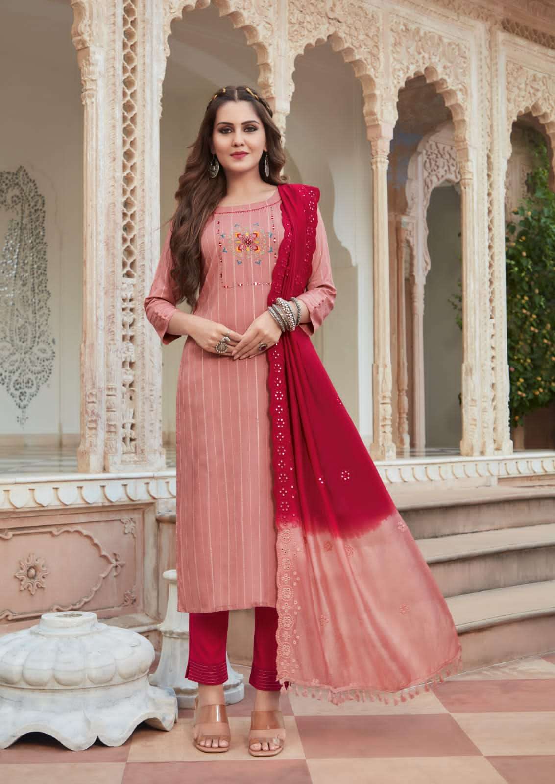 KIA BY KARISSA 1001 TO 1006 SERIES BEAUTIFUL SUITS COLORFUL STYLISH FANCY CASUAL WEAR & ETHNIC WEAR PURE VISCOSE RAYON DRESSES AT WHOLESALE PRICE