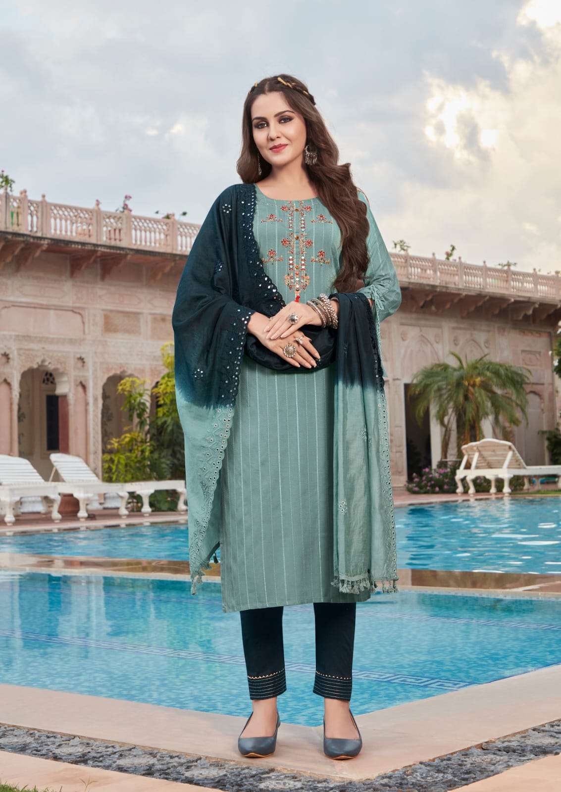 KIA BY KARISSA 1001 TO 1006 SERIES BEAUTIFUL SUITS COLORFUL STYLISH FANCY CASUAL WEAR & ETHNIC WEAR PURE VISCOSE RAYON DRESSES AT WHOLESALE PRICE