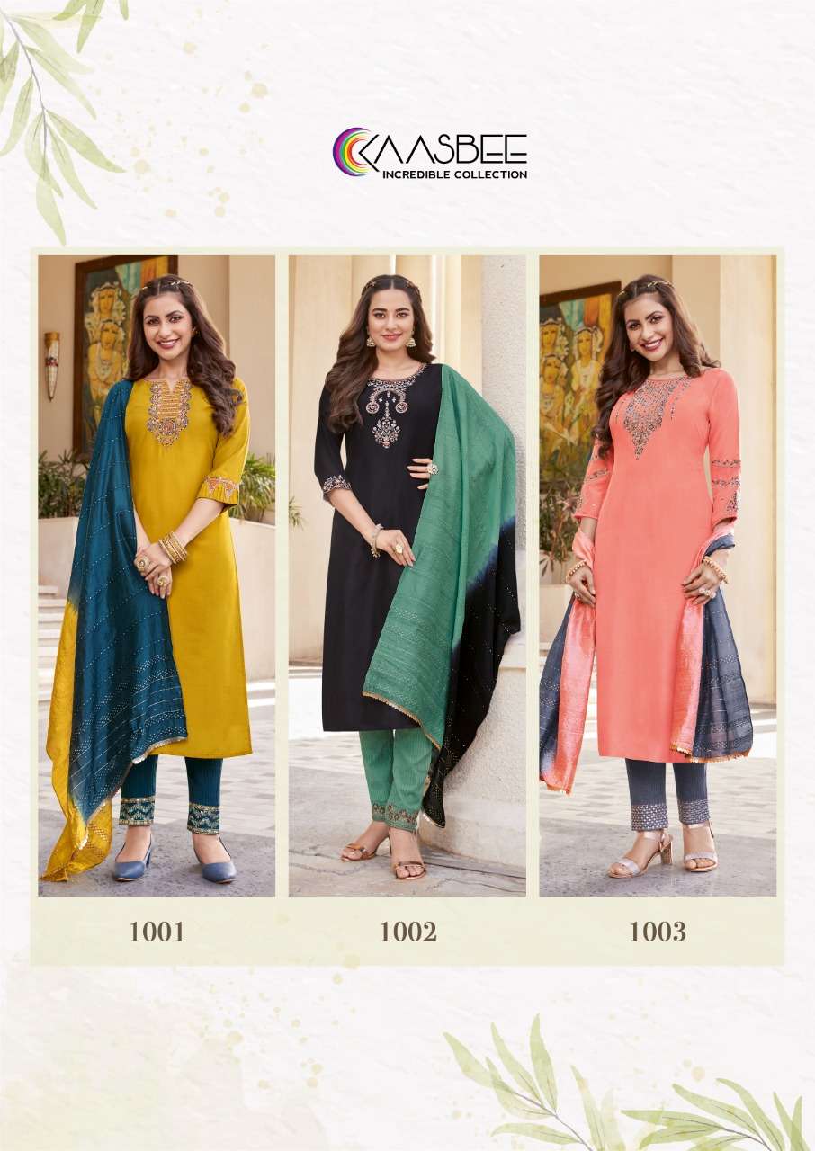 SOPHIYA BY KAASBEE 1001 TO 1006 SERIES BEAUTIFUL SUITS COLORFUL STYLISH FANCY CASUAL WEAR & ETHNIC WEAR CHINNON DRESSES AT WHOLESALE PRICE