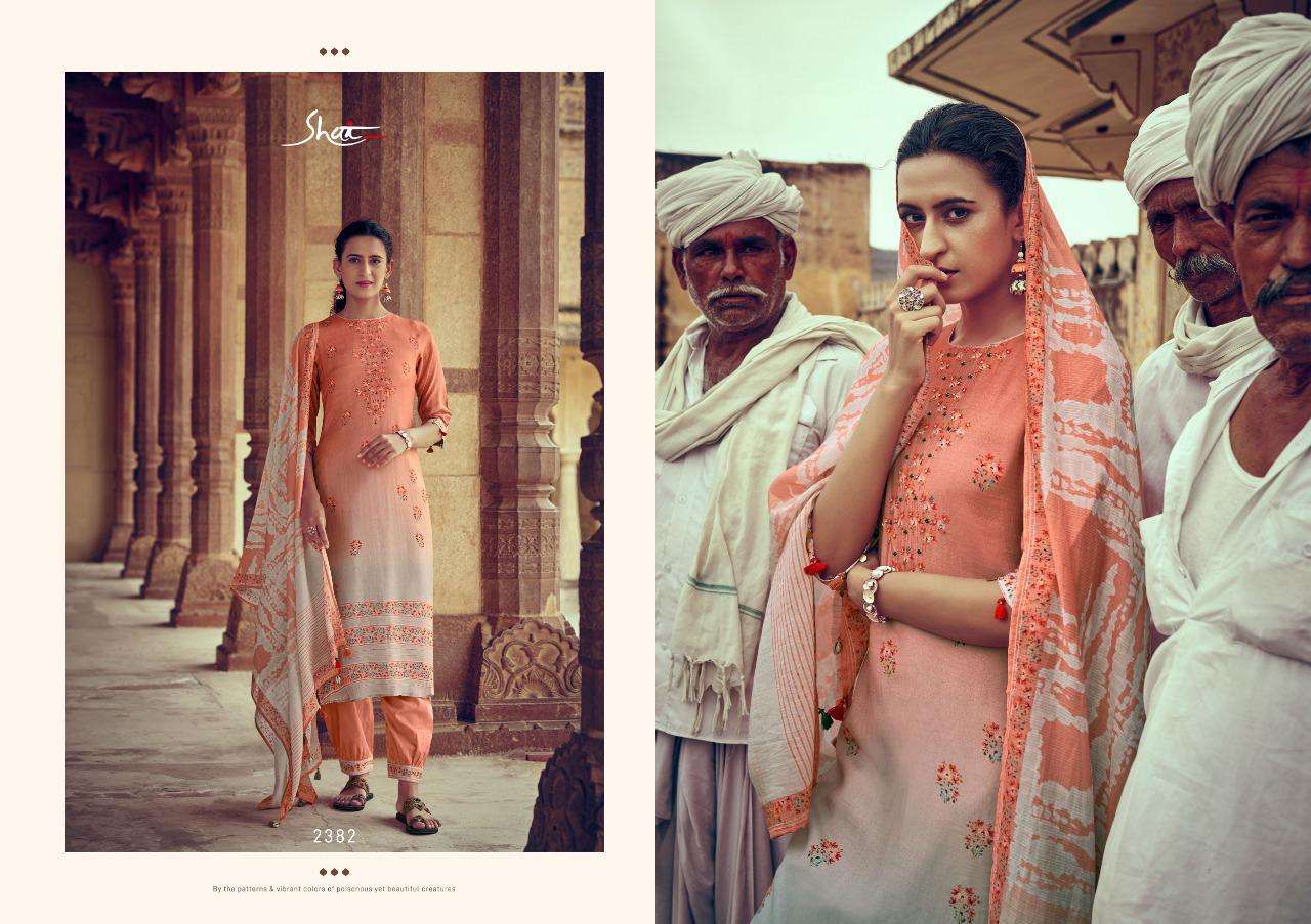 PARWAAZ BY SHAI 2381 TO 2386 SERIES BEAUTIFUL SUITS COLORFUL STYLISH FANCY CASUAL WEAR & ETHNIC WEAR PURE SILK DRESSES AT WHOLESALE PRICE