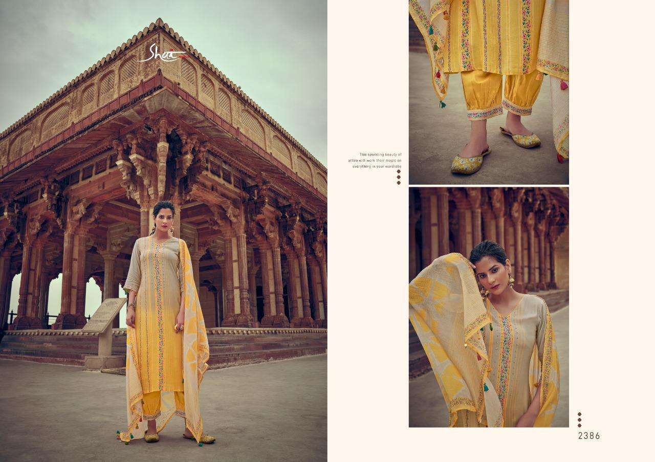 PARWAAZ BY SHAI 2381 TO 2386 SERIES BEAUTIFUL SUITS COLORFUL STYLISH FANCY CASUAL WEAR & ETHNIC WEAR PURE SILK DRESSES AT WHOLESALE PRICE
