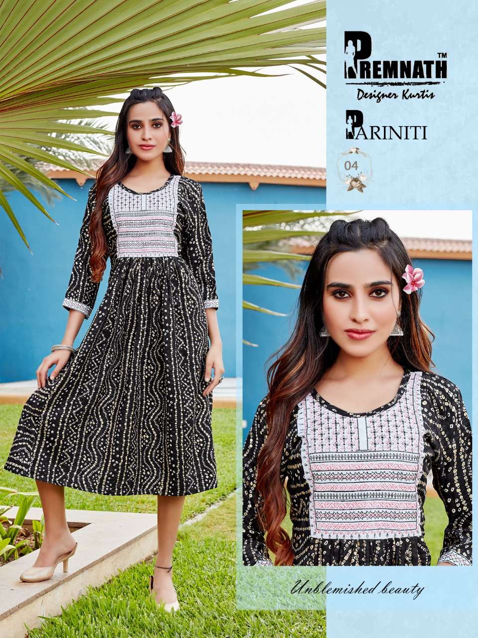 PARINITI BY PREMNATH 01 TO 06 SERIES DESIGNER STYLISH FANCY COLORFUL BEAUTIFUL PARTY WEAR & ETHNIC WEAR COLLECTION RAYON PRINT KURTIS AT WHOLESALE PRICE