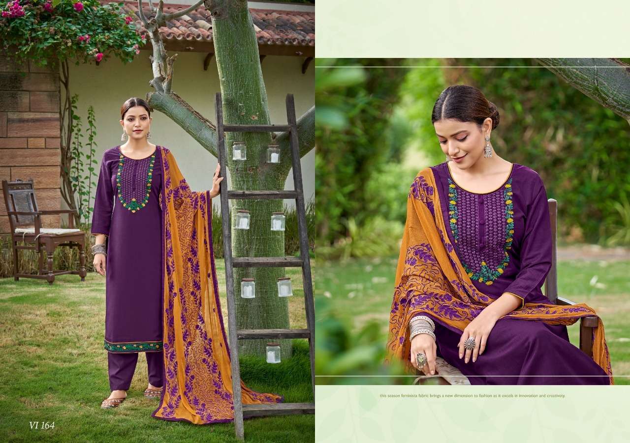 NAVELI VOL-2 BY VEDANTI 161 TO 164 SERIES BEAUTIFUL SUITS COLORFUL STYLISH FANCY CASUAL WEAR & ETHNIC WEAR SILK WITH WORK DRESSES AT WHOLESALE PRICE