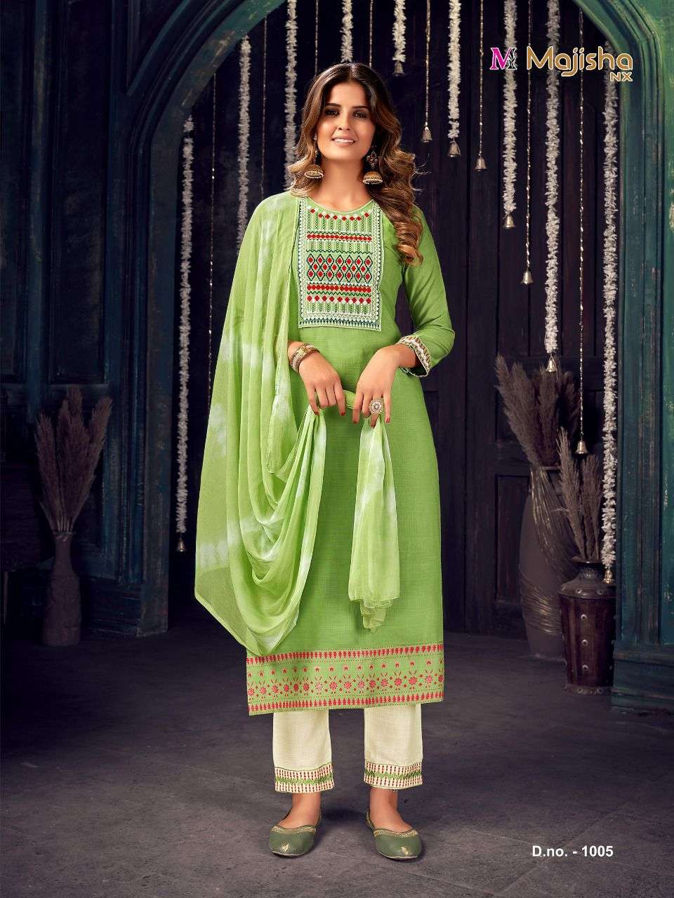 RANGOLI VOL-1 BY MAJISHA NX 1001 TO 1008 SERIES BEAUTIFUL SUITS COLORFUL STYLISH FANCY CASUAL WEAR & ETHNIC WEAR RAYON SLUB DRESSES AT WHOLESALE PRICE