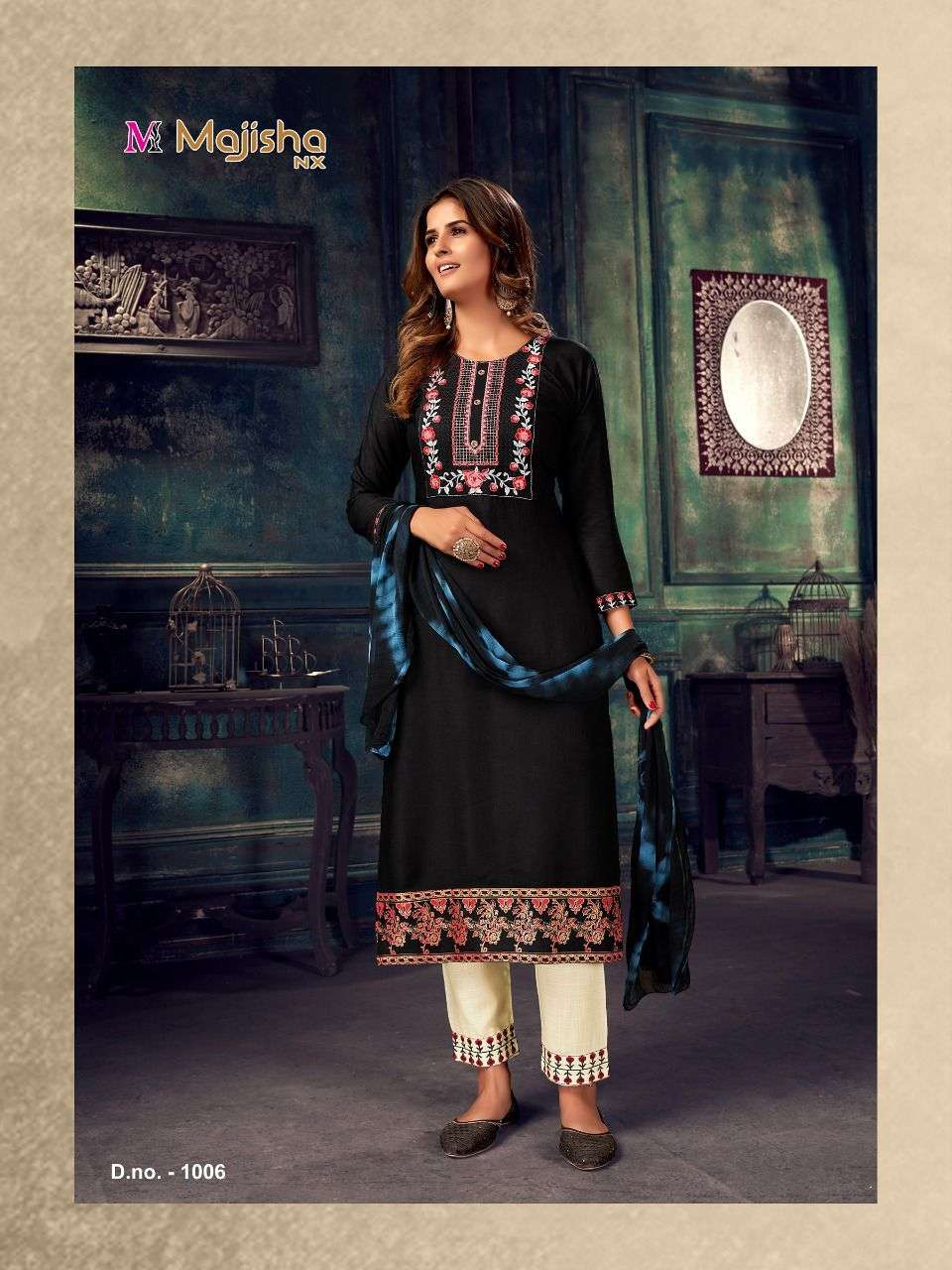 RANGOLI VOL-1 BY MAJISHA NX 1001 TO 1008 SERIES BEAUTIFUL SUITS COLORFUL STYLISH FANCY CASUAL WEAR & ETHNIC WEAR RAYON SLUB DRESSES AT WHOLESALE PRICE